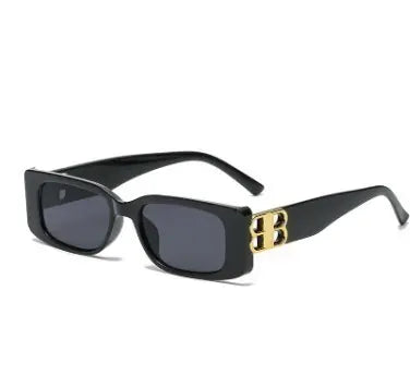 Women's sunglasses, side gold, Korea import