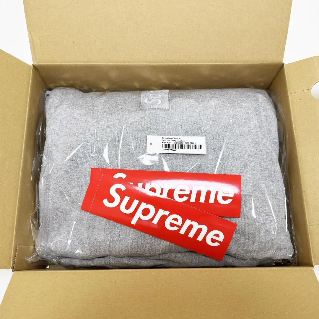 XL Supreme Box Logo Hooded Sweatshirt