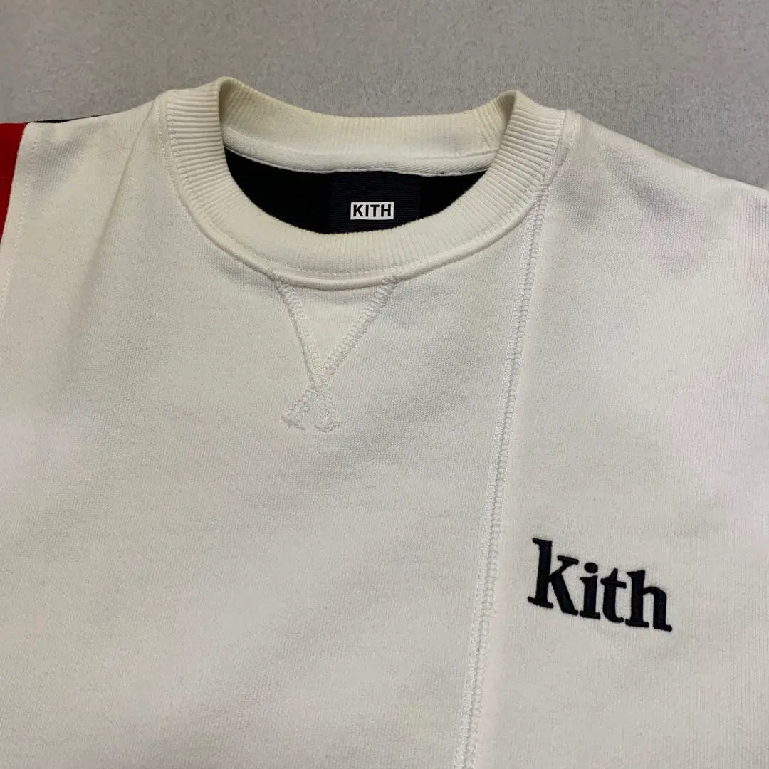 Official Sold Out Item Cleaned Kith Kiss Tricolor Color Sweatshirt