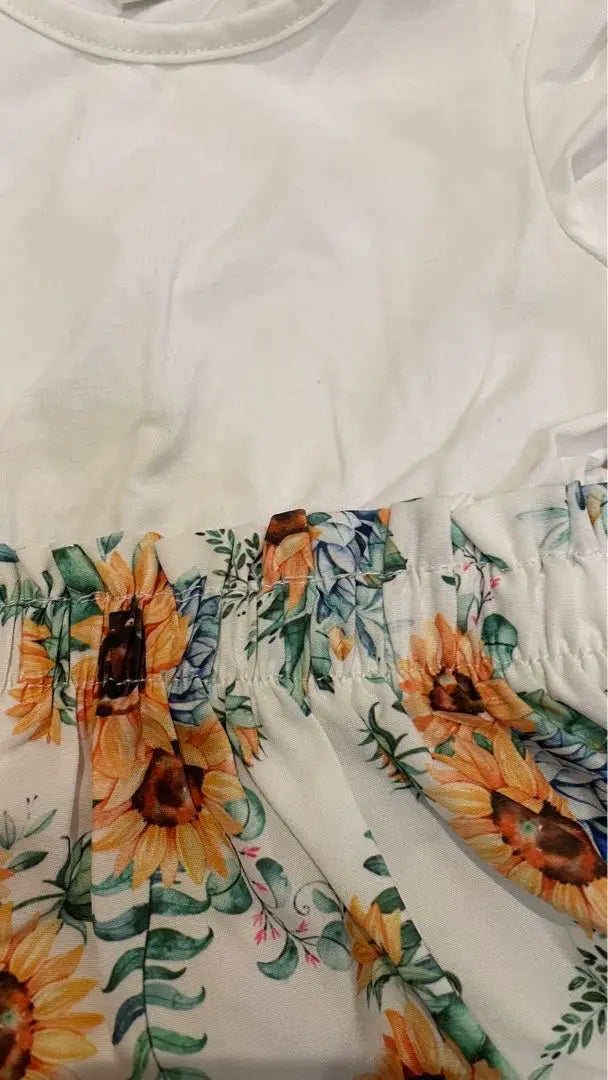 [Ropa de Bebé] Vestido Girasol Ropa de Bebé Niñas Verano 70cm