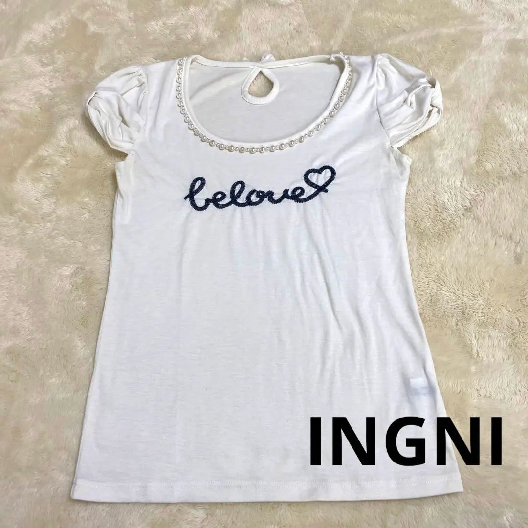 ♡Price reduction♡INGNI T-shirt with pearl