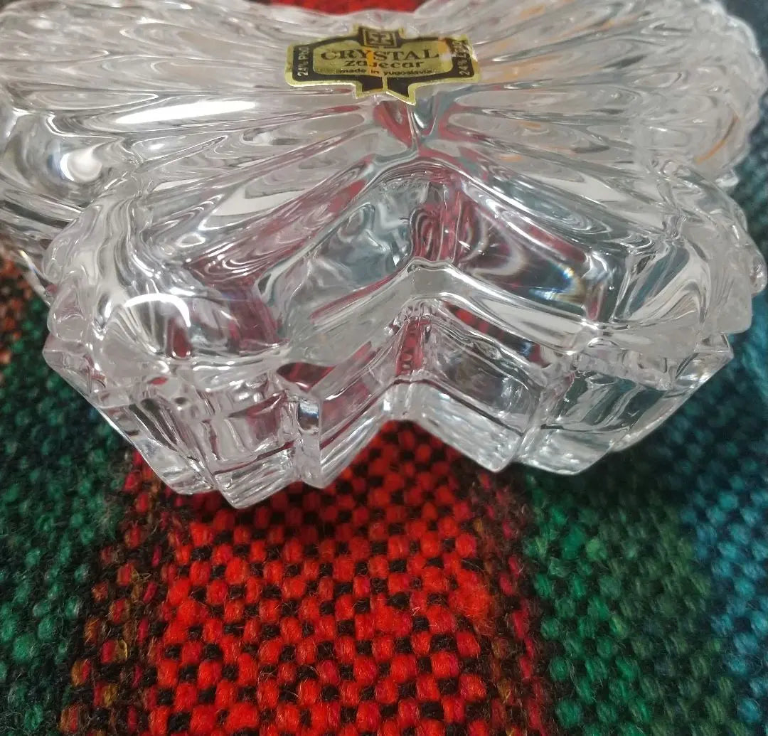 Crystal Glass Vintage Small Accessories Jewelry Box