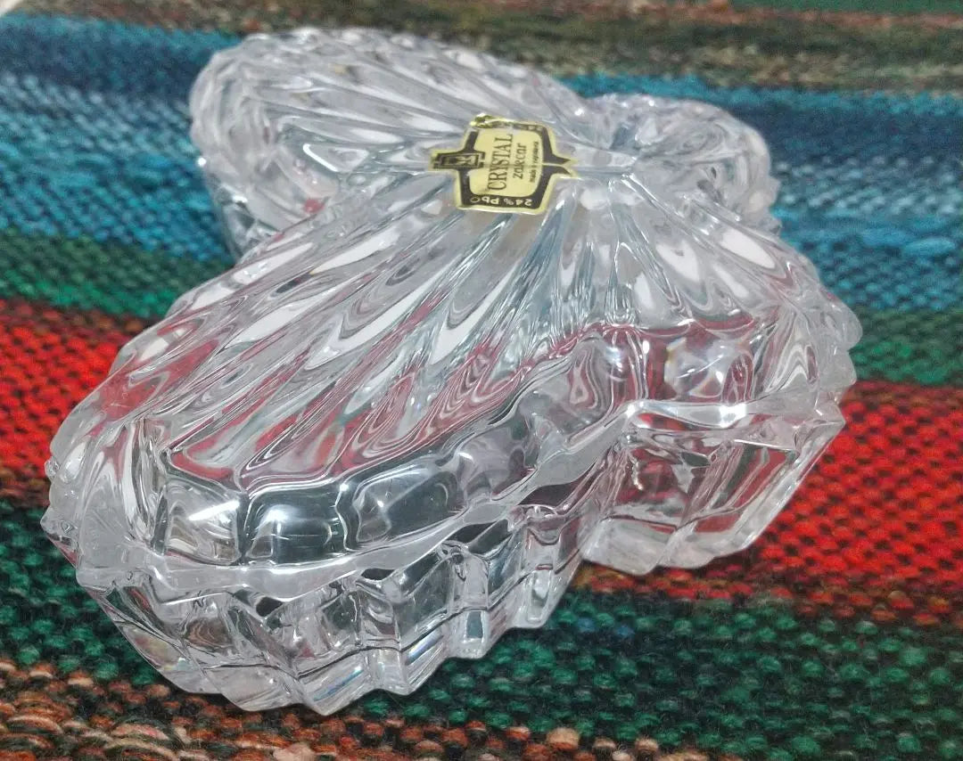 Crystal Glass Vintage Small Accessories Jewelry Box