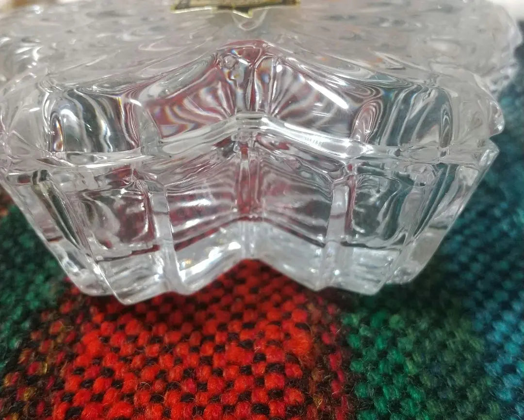 Crystal Glass Vintage Small Accessories Jewelry Box