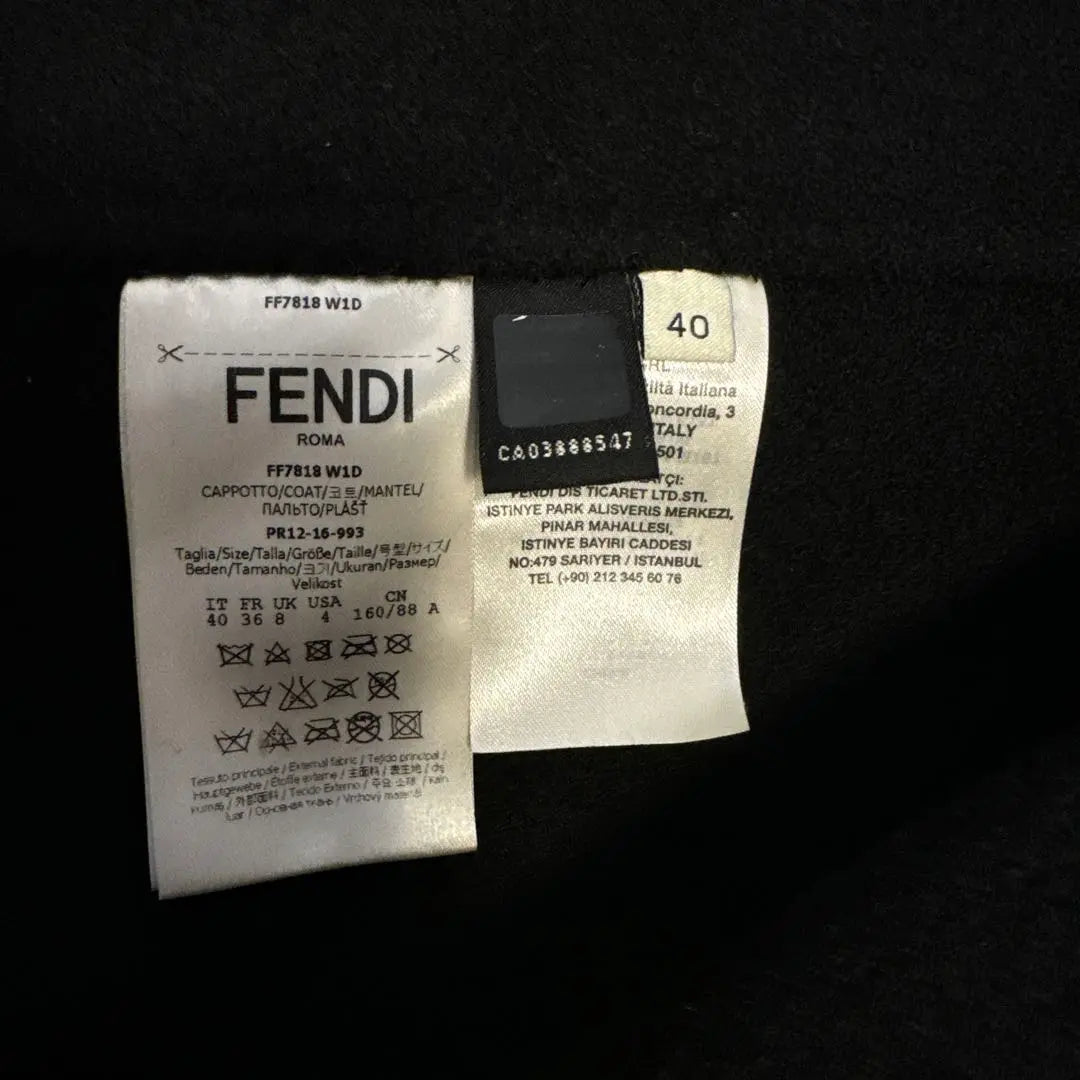 FENDI FF7818 Fox Fur Cape Coat in Superb Condition