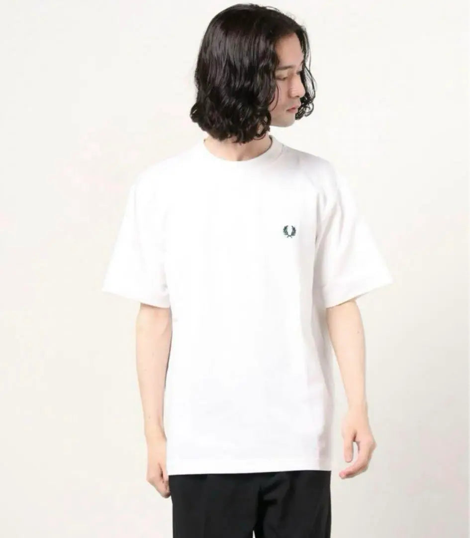 FRED PERRY Embroidered Short Sleeve T-shirt White S