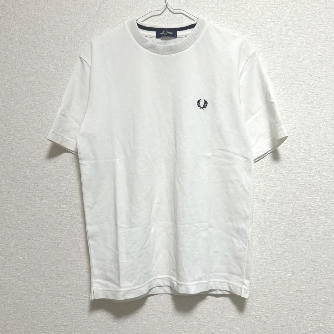 FRED PERRY Embroidered Short Sleeve T-shirt White S