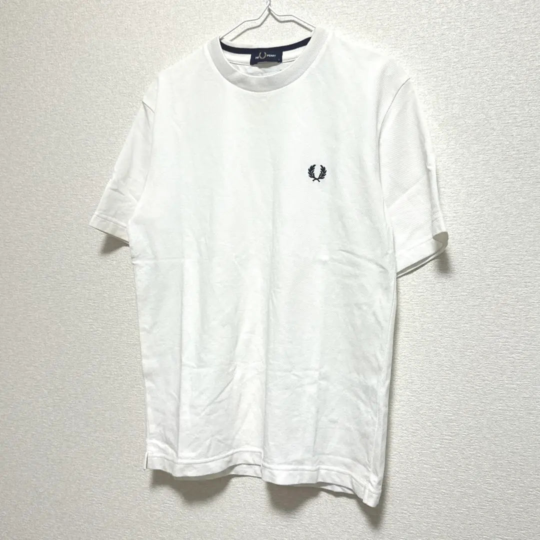 FRED PERRY Embroidered Short Sleeve T-shirt White S