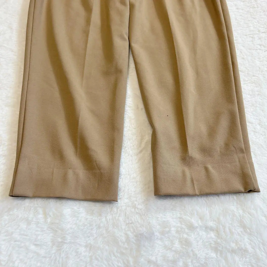 ZARA✨Pantalón de cintura alta con cinturón, informal, maduro, bonito, beige