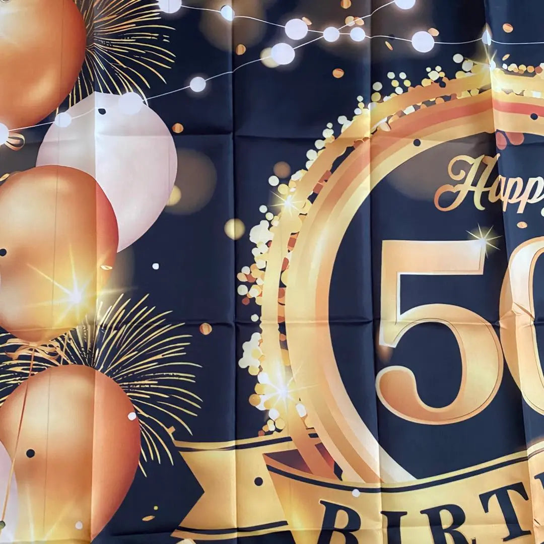 Tapestry background cloth birthday 50 years old 50th anniversary party anniversary wall hanging