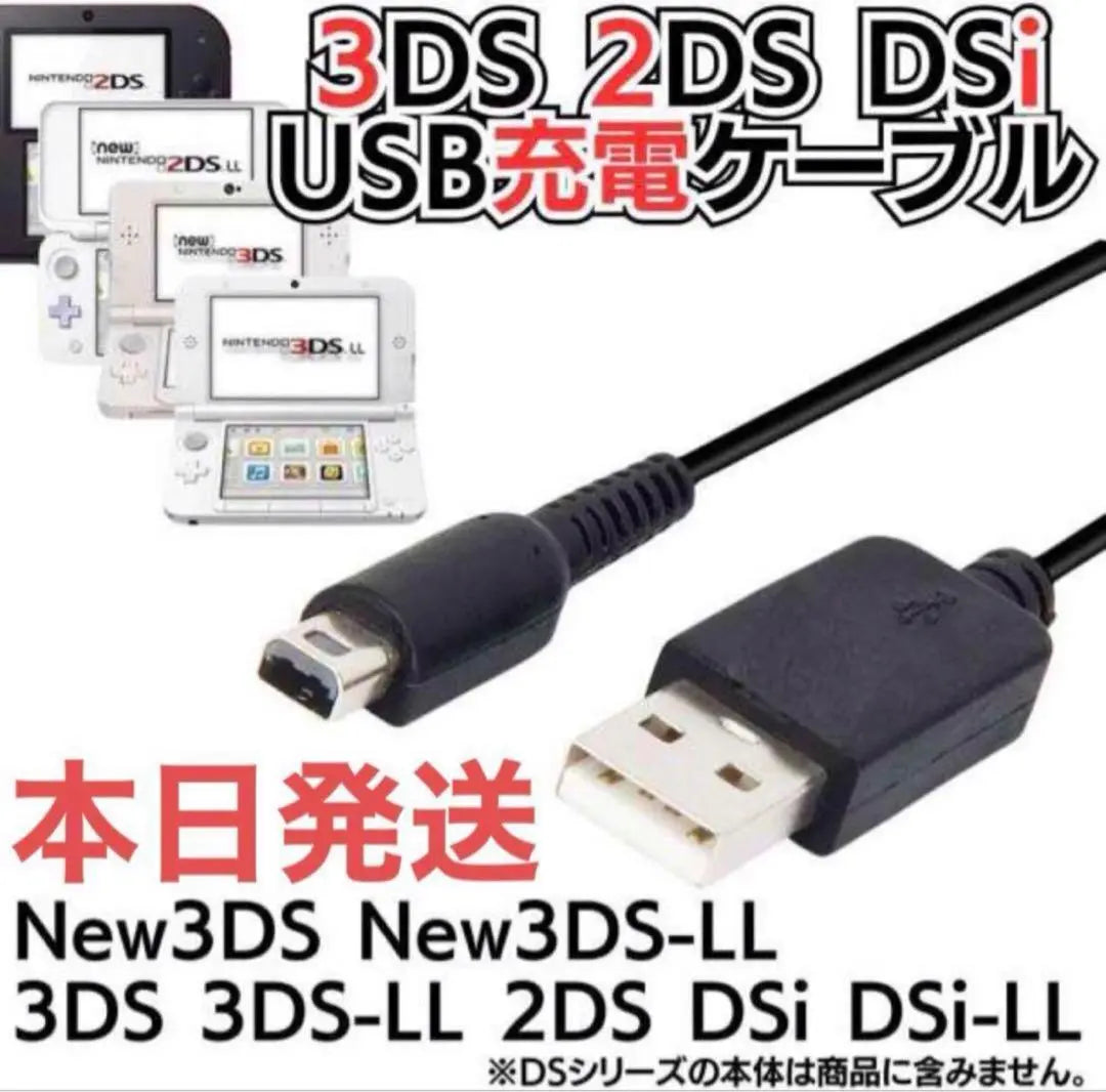 New 3ds charger 3ds charging cable *USB charging cable *Same day shipping