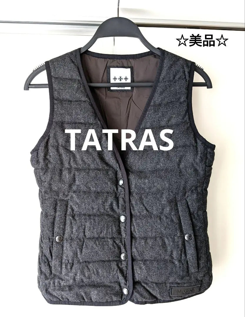 [Beautiful goods] Made in Polish ☆ Tatras TATRAS Downbest Charcoal Gray | 【美品】ポーランド製☆タトラス TATRAS ダウンベスト チャコールグレー