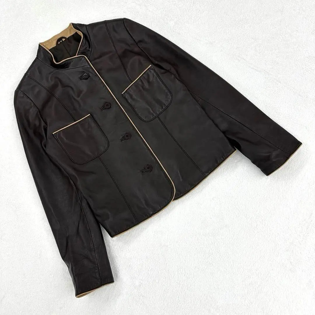 Luxury Vintage Riders Jacket Leather Jacket Gote Leather Leather Leather | 高級 ヴィンテージ ライダースジャケット レザージャケット ゴートレザー 羊革