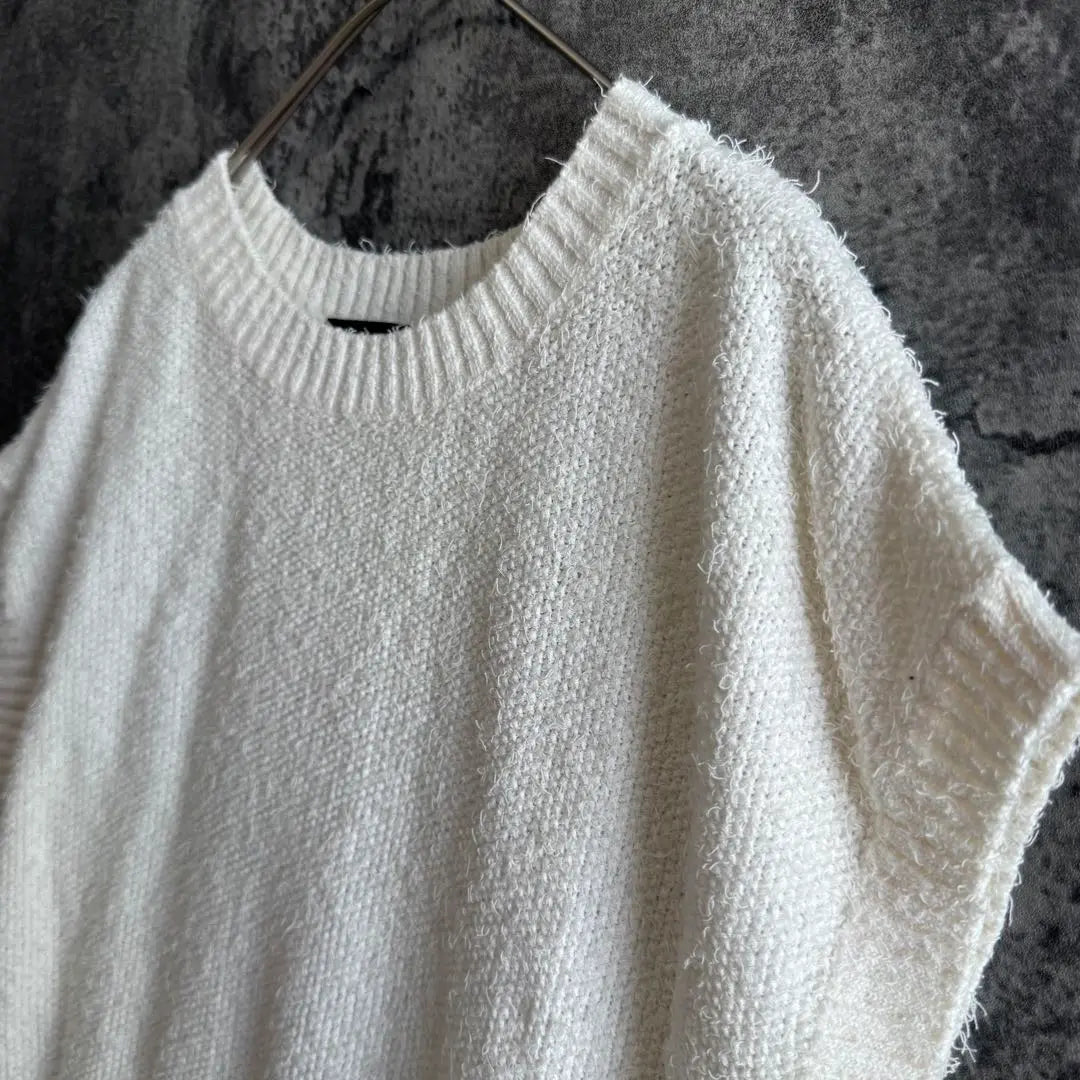 A3292 [Roth Rare Mon] Crew Neck Best Pulle Overside Slit | a3292【ロートレアモン】クルーネックベストプルオーバー サイドスリット