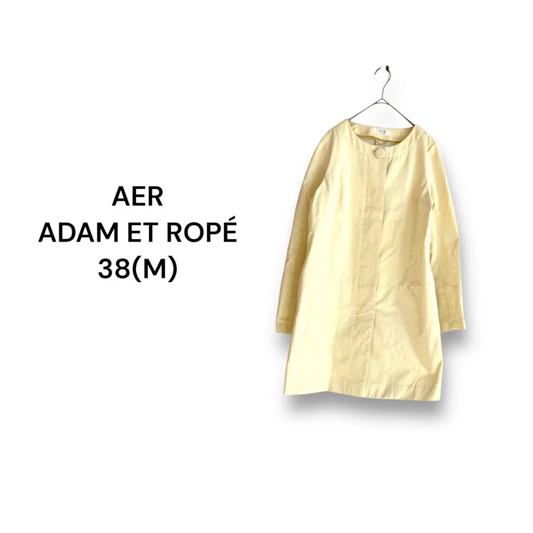 AER Adam Erope No Collar Coat [38] Dull Yellow