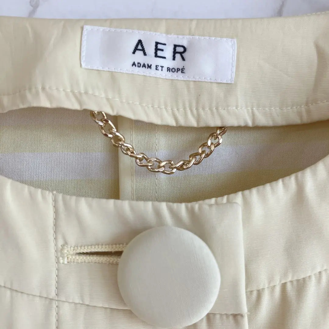 AER Adam Erope No Collar Coat [38] Dull Yellow