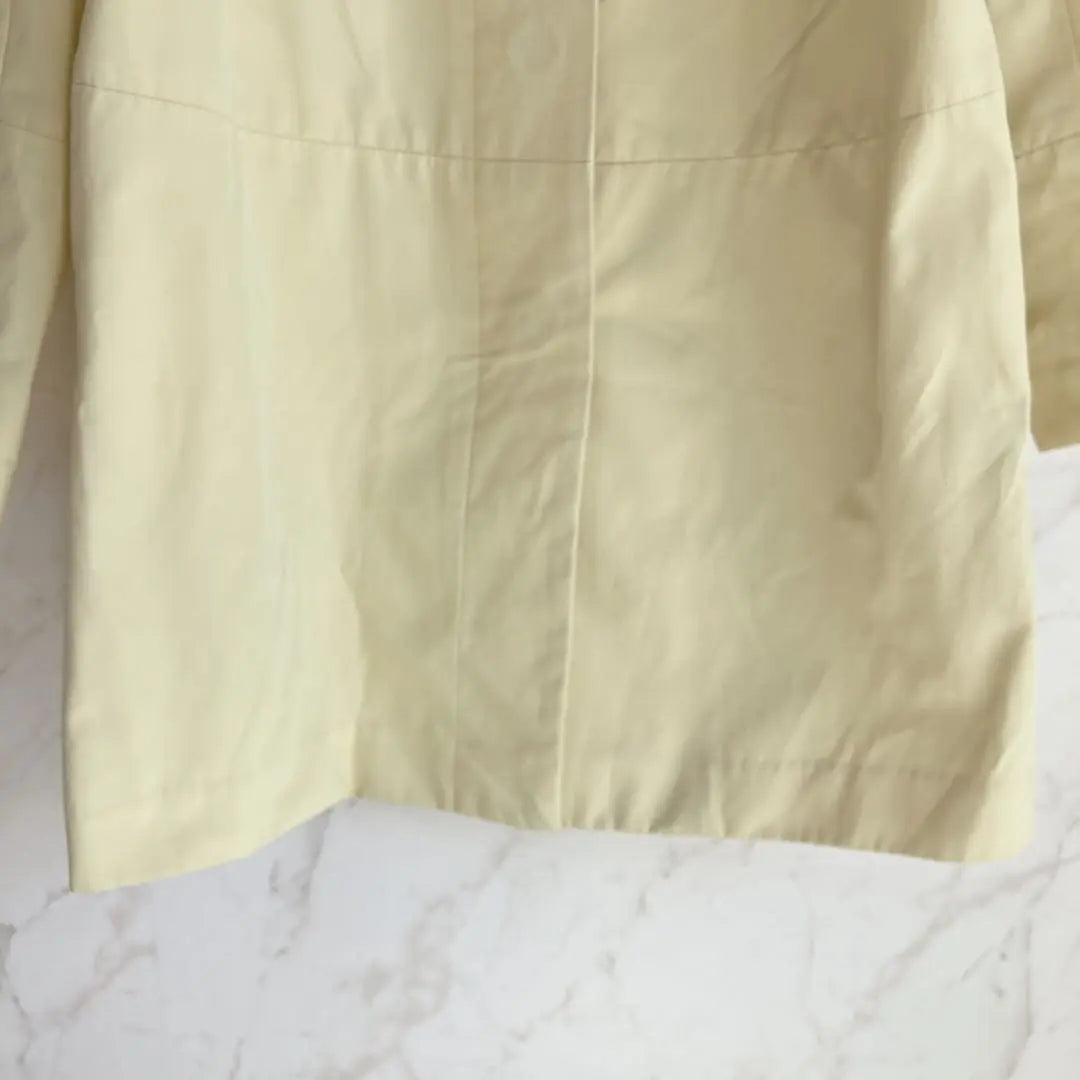 AER Adam Erope No Collar Coat [38] Dull Yellow