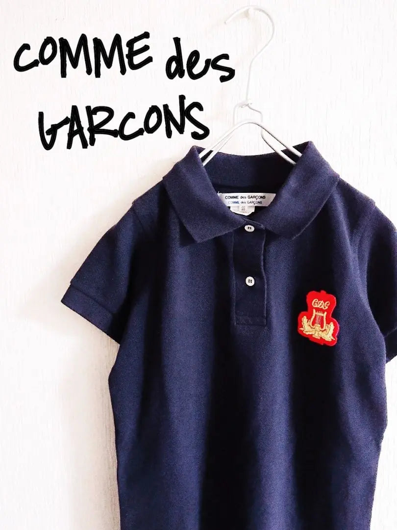 D220880 COMME des GARCONS patch short sleeve polo shirt