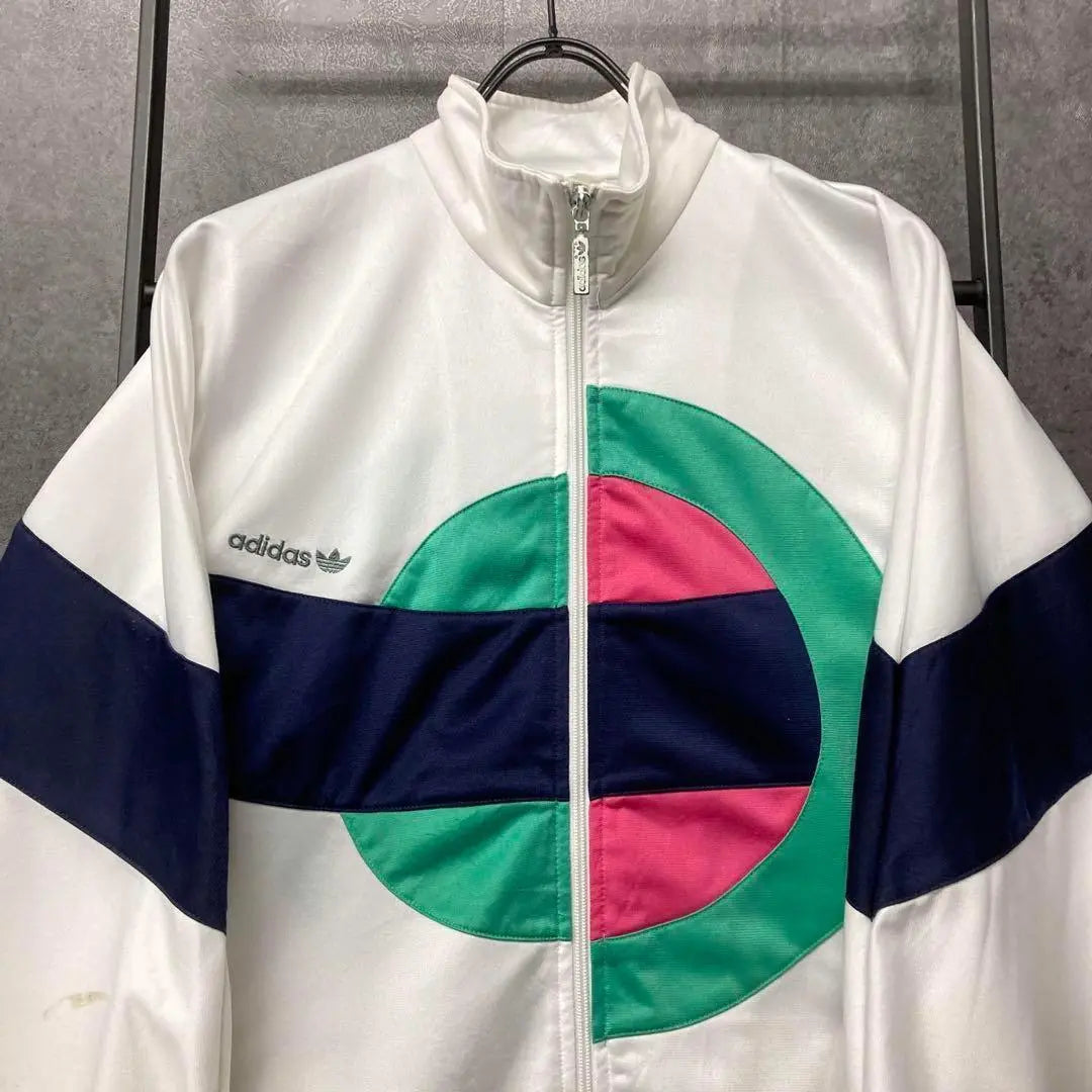 Chaqueta deportiva Adidas de los años 80 con el logotipo del trébol bordado, talla XL para hombre