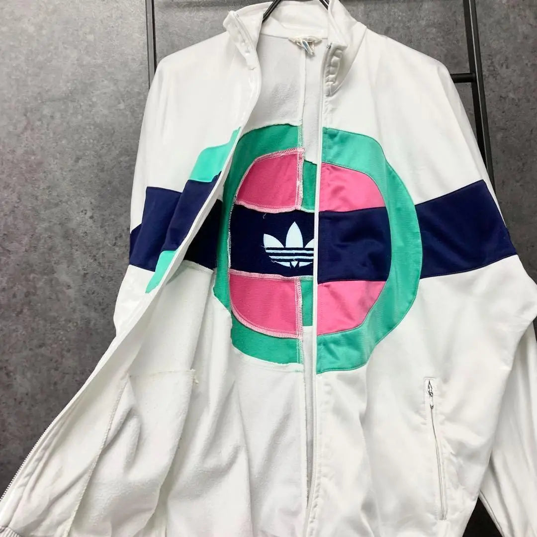 Chaqueta deportiva Adidas de los años 80 con el logotipo del trébol bordado, talla XL para hombre