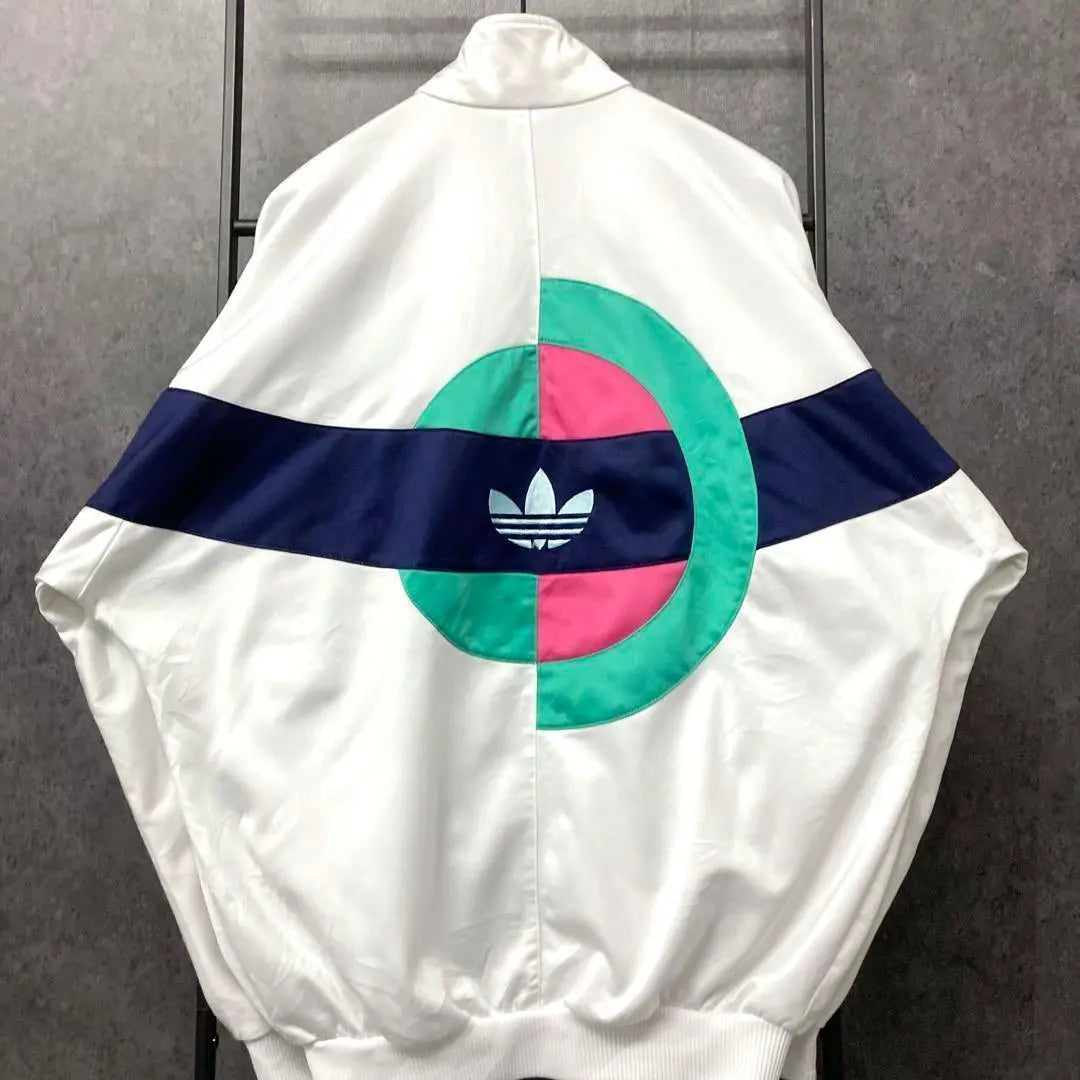 Chaqueta deportiva Adidas de los años 80 con el logotipo del trébol bordado, talla XL para hombre