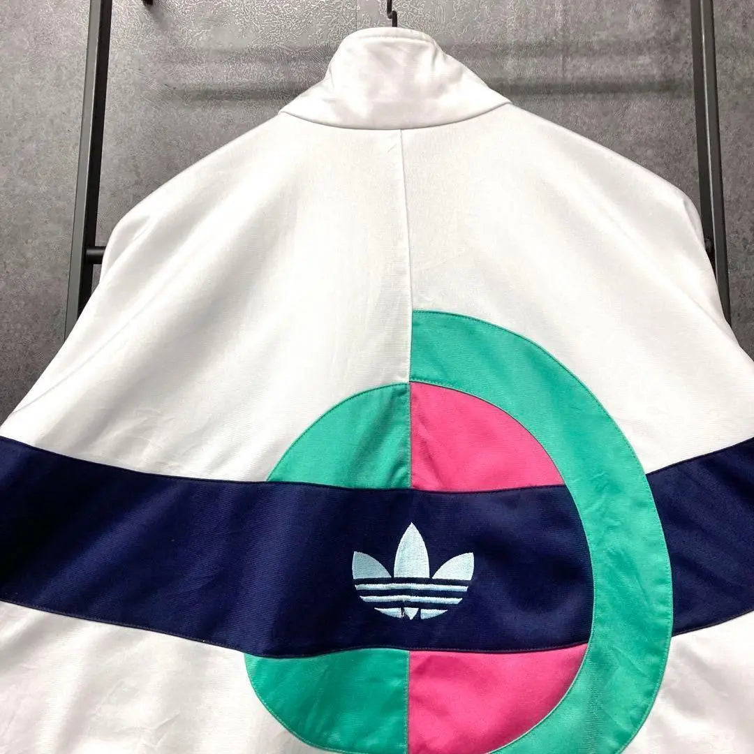 Chaqueta deportiva Adidas de los años 80 con el logotipo del trébol bordado, talla XL para hombre