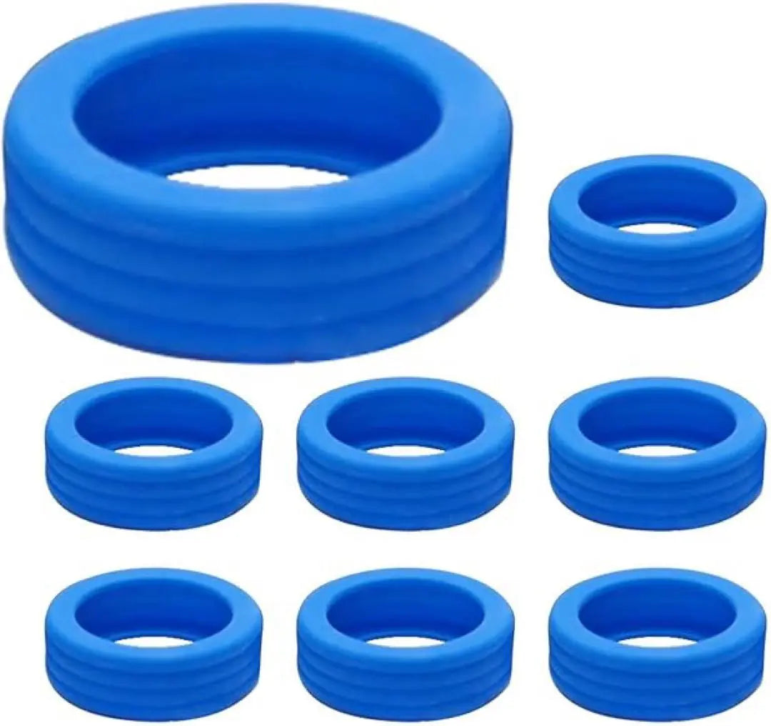 Suitcase Tire Covers 8 Silicone Covers for Baggage Wheels Blue