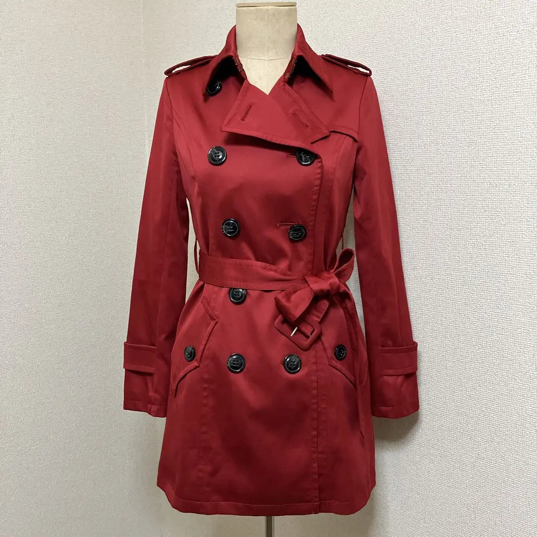 [Rare] Royal Party Red Trench Coat Spring Coat Size 38