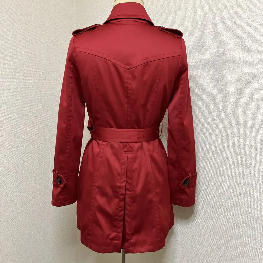 [Raro] Gabardina roja de fiesta real, abrigo de primavera, talla 38