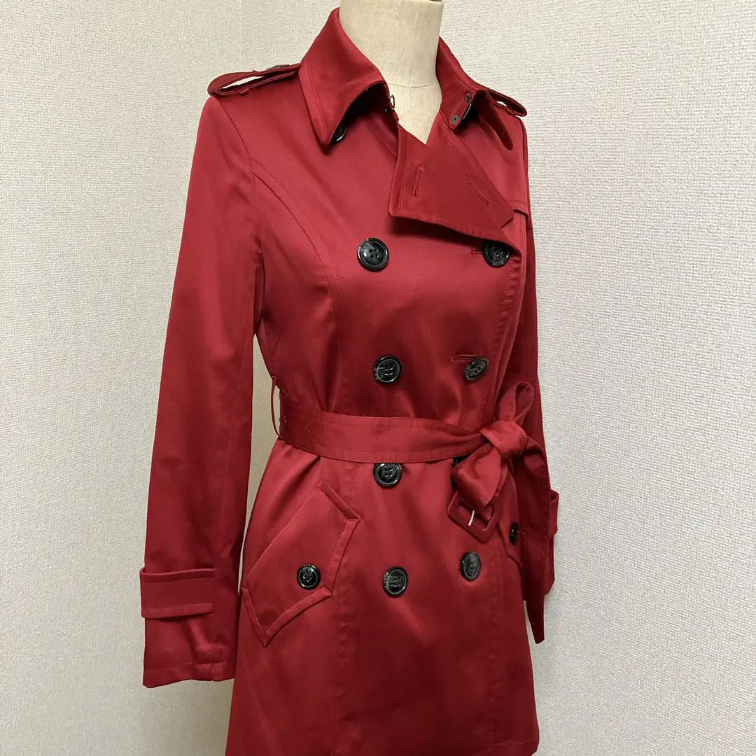 [Rare] Royal Party Red Trench Coat Spring Coat Size 38