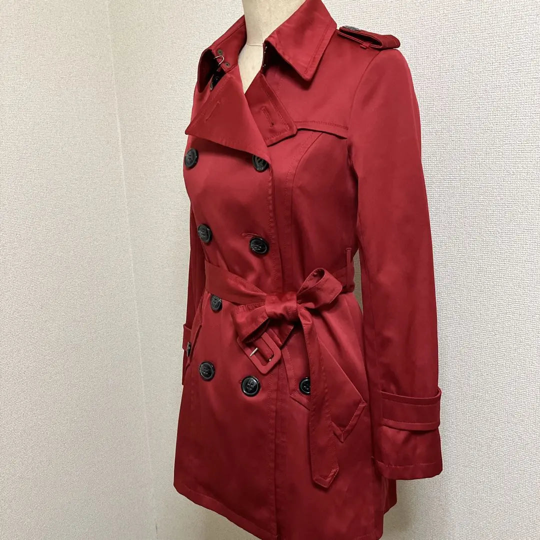 [Rare] Royal Party Red Trench Coat Spring Coat Size 38