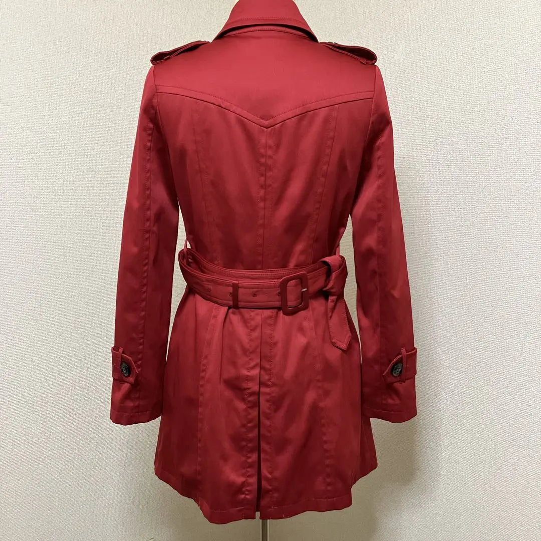 [Raro] Gabardina roja de fiesta real, abrigo de primavera, talla 38