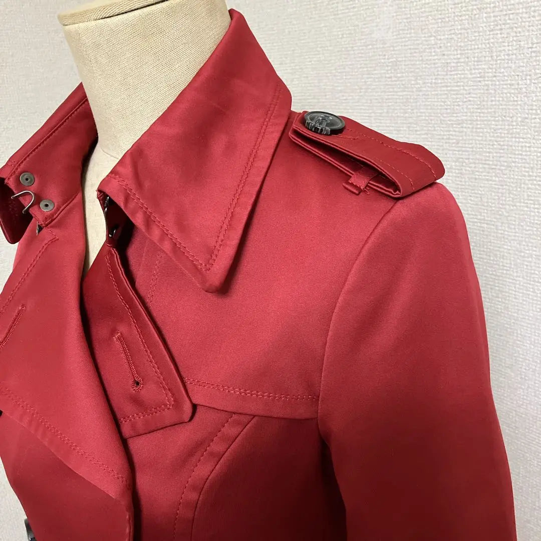 [Rare] Royal Party Red Trench Coat Spring Coat Size 38