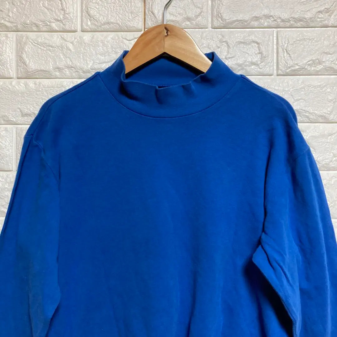 [UNIQLO] (S) Soft touch cotton mock neck T plain old