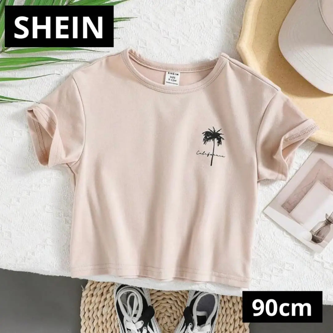 SHEIN Baby Clothes T -shirt HAWAII Pald Wood Aprecot 90cm | SHEIN ベビー服 Tシャツ Hawaii ヤシの木 アプリコット 90cm