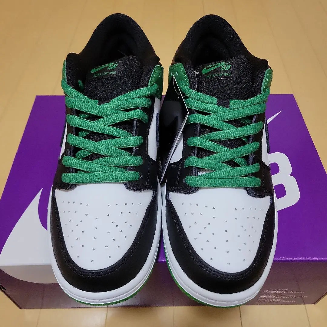 Nike SB Dunk Low Pro "Black and Classic Green" 28