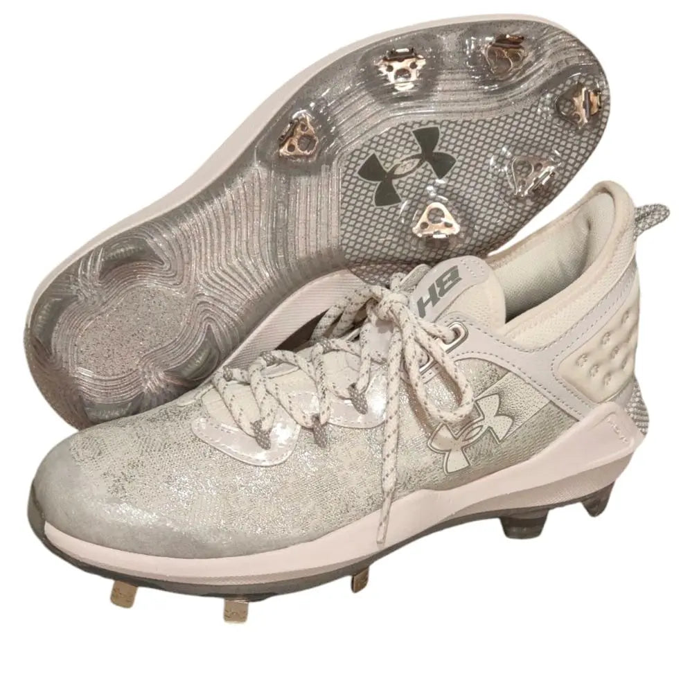 [Modelo Blythe Harper] Zapatillas de béisbol con clavos Under Armour, solo para el extranjero, 25 cm