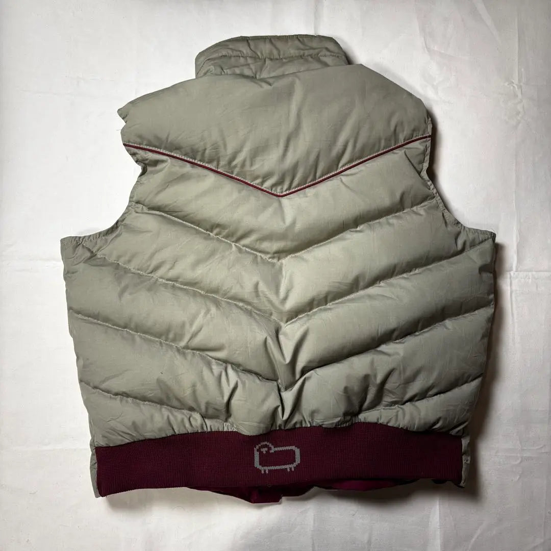 Rare 70s WOOLRICH Feather Down Vest Jacket Ray Beige