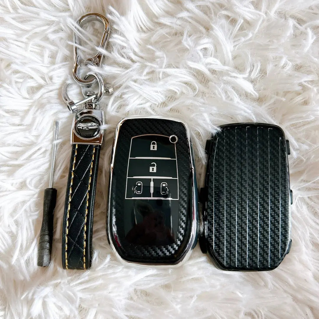 Smart Key Case Keychain High-quality Lightweight Scratch Prevention TPU 4 Button