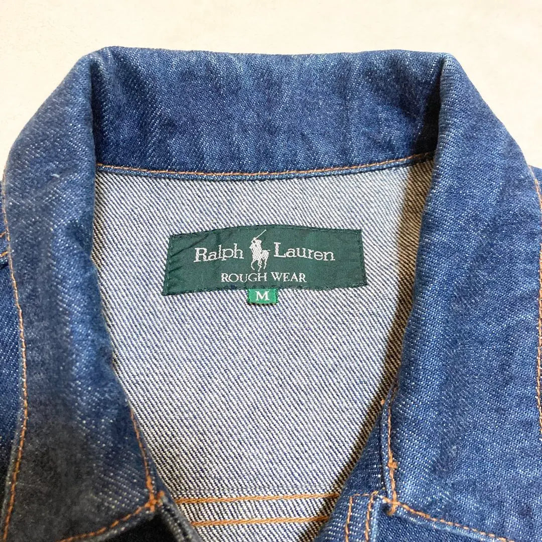 [Super beautiful condition] Ralph Lauren ROUGH WEAR Vintage Denim Jacket M | 【超美品】ラルフローレン ROUGH WEAR ヴィンテージデニムジャケット M