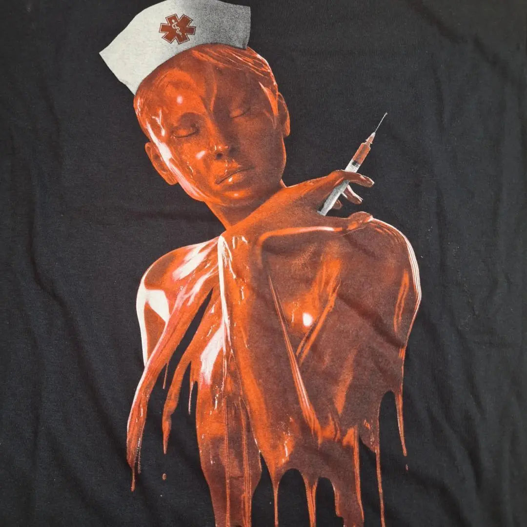 ⭕Rare SAW X Saw T-shirt L size blood donation limited horror d217