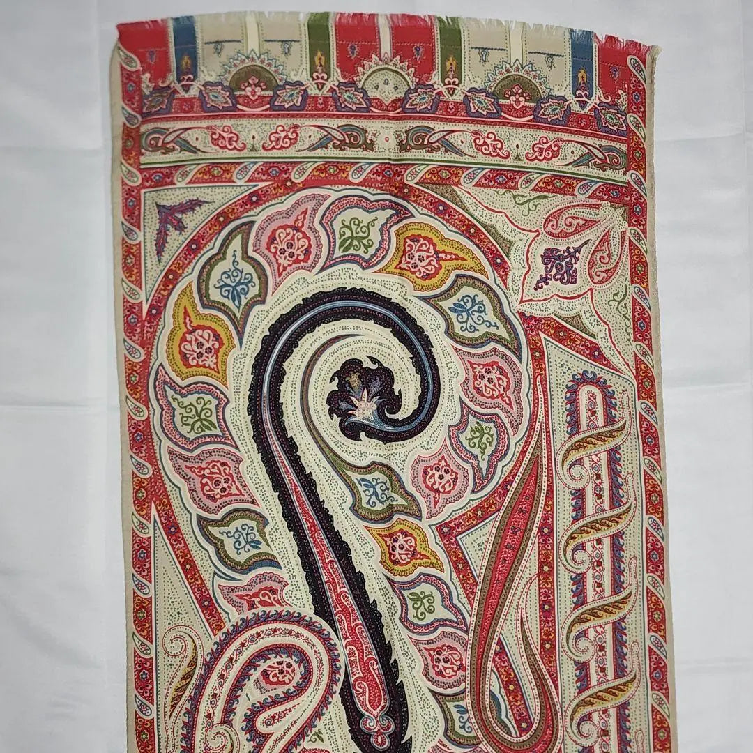 ☆ETRO☆ Stole, Paisley Pattern, Beige, Pink, Black, Blue