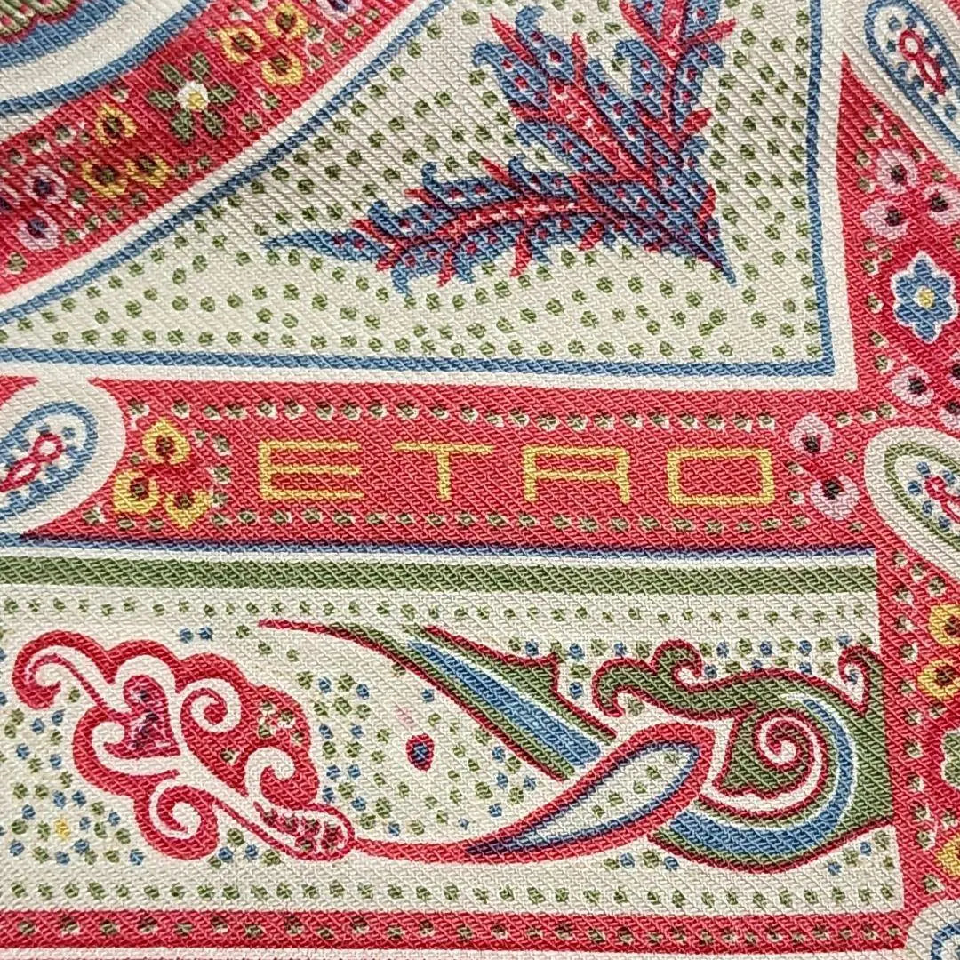 ☆ETRO☆ Stole, Paisley Pattern, Beige, Pink, Black, Blue