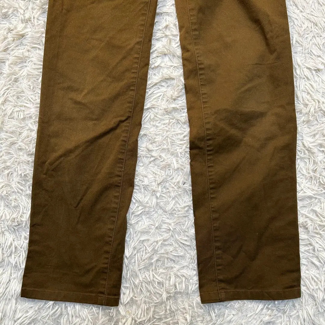 Calvin Klein Women's Chino Pants Brown Straight W70 1418