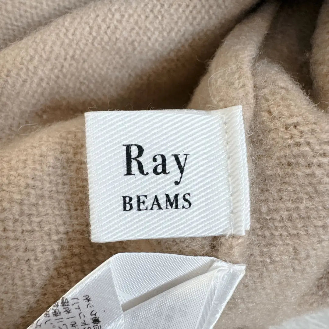 s68 [Raybeams] High neck knit, loose, beige, equivalent to M.