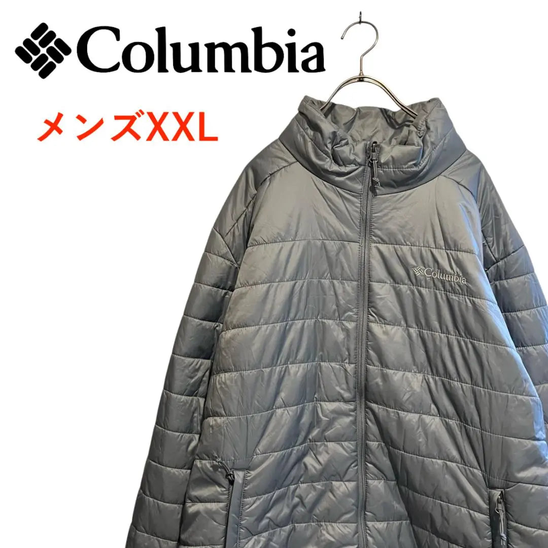 T3532*Colombia*Omni Heat*Chaqueta de plumón*Gris*Hombre XXL | T3532*コロンビア*オムニヒート*ダウンジャケット*グレー*メンズXXL