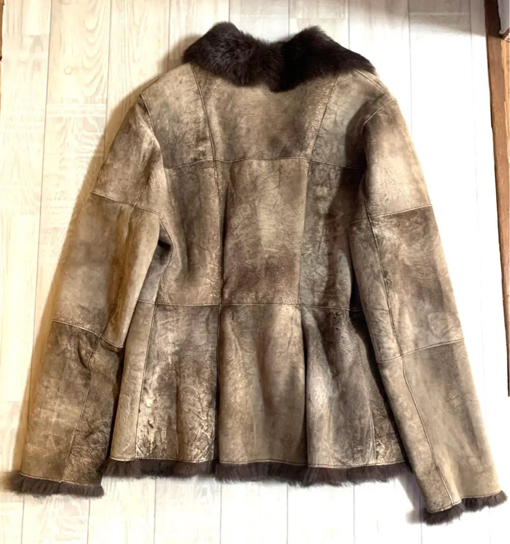 Vintage shearling rabbit jacket fairy grunge y2k