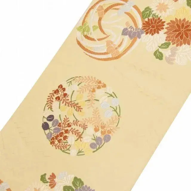 Nueva tela furisode famosa de la artesanía tradicional especial de Nishijin ☆ Kimono multicolor con estampado de flores Dynasty Kara-ori, ropa formal, ropa formal