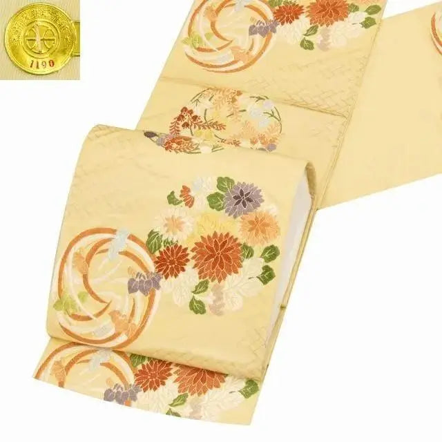 Nueva tela furisode famosa de la artesanía tradicional especial de Nishijin ☆ Kimono multicolor con estampado de flores Dynasty Kara-ori, ropa formal, ropa formal