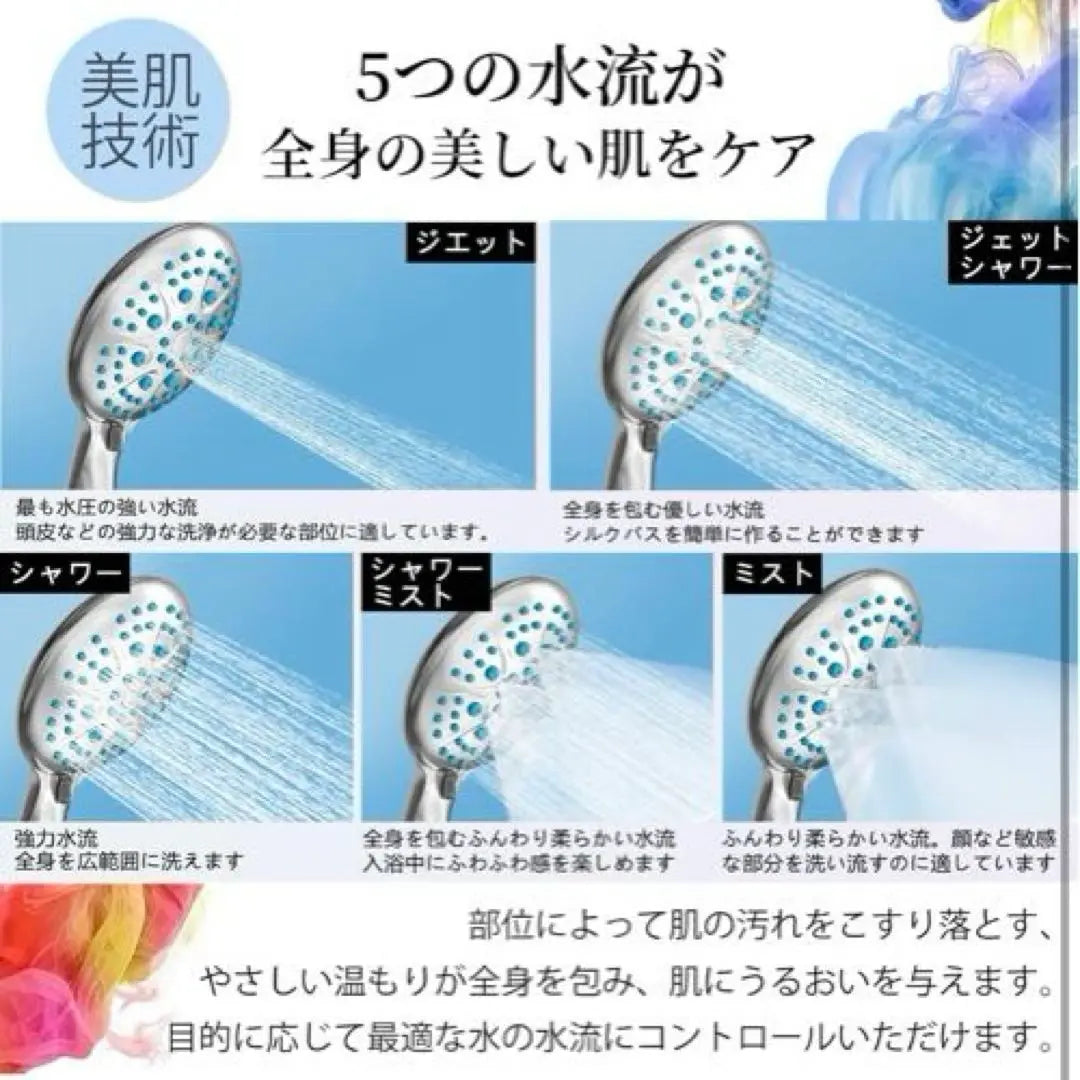 Shower head Shower Micro Nano Bubble Water-saving Chlorine Removal Gift